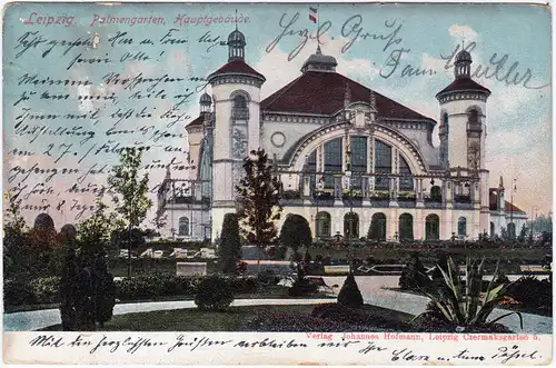 Leipzig Palmengarten - Hauptgebäude 1905