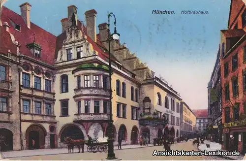 Ansichtskarte München Hofbräuhaus g1923