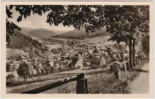 Ansichtskarte Manebach Ilmenau Panorama 1956