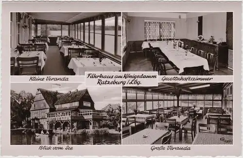 Ansichtskarte Ratzeburg Fährhaus am Königsdamm 1963