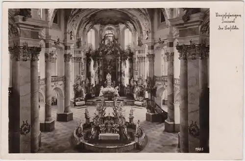 Bad Staffelstein Wahlfahrtskirche Basilika Vierzehnheiligen - Innenansicht 1949