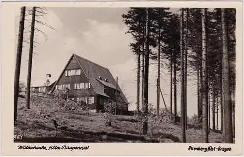 FotokarteAltenberg (Erzgebirge)  Waldschänke "Altes Raupennest" 1978