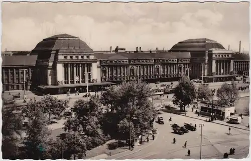 Leipzig  Hauptbahnhof 1958