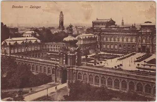 Innere Altstadt-Dresden Drježdźany Zwinger 1921