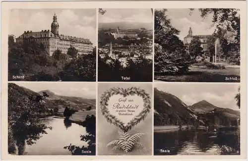 Rudolstadt Mehrbildkarte 1951