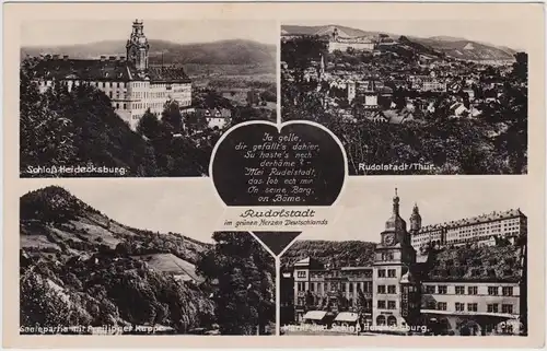 Rudolstadt Mehrbildkarte 1951