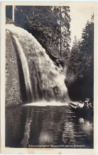 Jonsdorf (CZ) Janov Edmundsklamm - Boot Reg Aussig Teplitz Teplice 1939