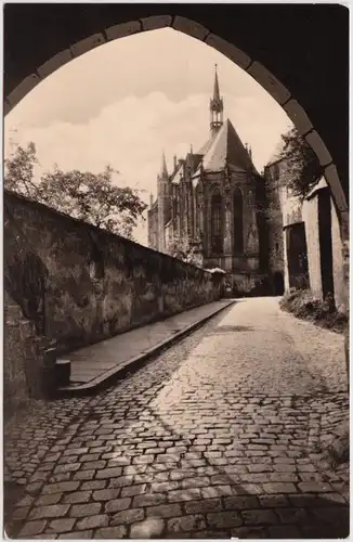 Altenburg Blick zu Schlosskirche 1975