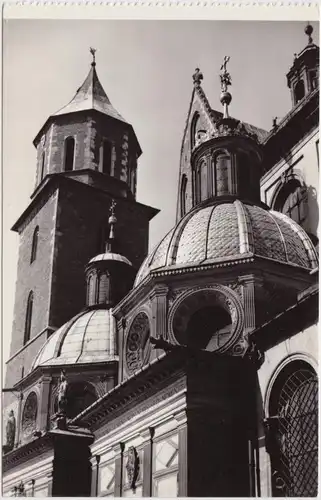 Foto Ansichtskarte  Krakau Kraków Wawel Kathedrale 1965