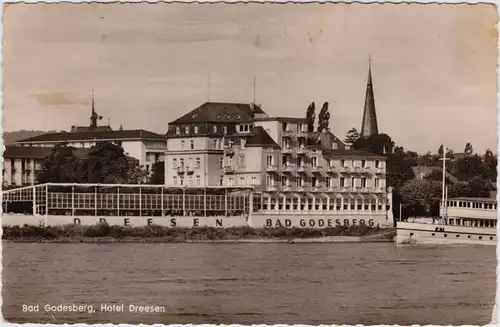 Bad Godesberg-Bonn Hotel Dreesen und Dampfer 1958