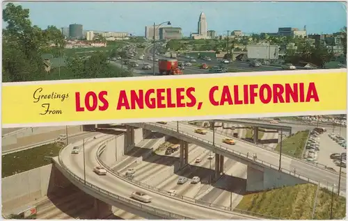 Los Angeles Los Angeles Civil Center and Freeway  1962