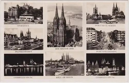 Köln Colonia Agrippina / Coellen / bis 1919 auch Cöln  Stadtteilansichten 1941