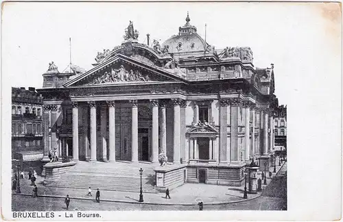 Brüssel Bruxelles La Bourse 1900