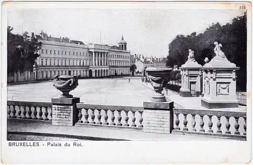 Brüssel Bruxelles Königlicher Palast 1900