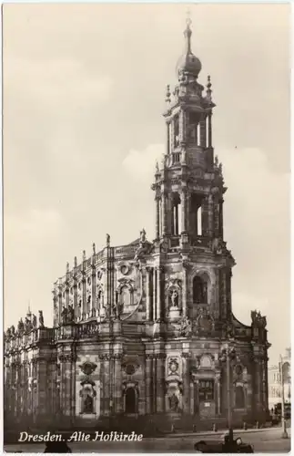 Innere Altstadt-Dresden Drježdźany  Alte Hofkirche 1956