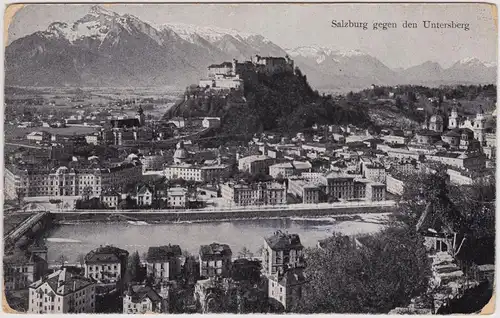 Salzburg Salzburg gegen den Unterberg 1916