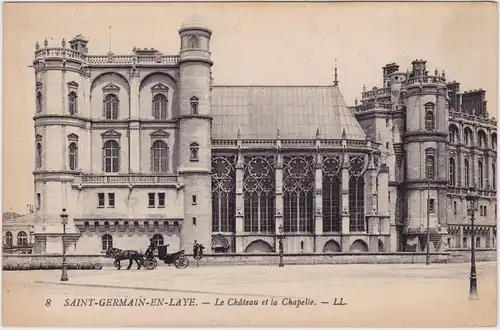 CPA Ansichtskarte Saint-Germain-en-Laye Le Château et la Chapelle. - LL. 1913