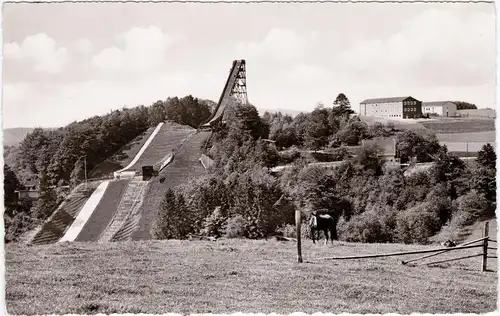 Meinerzhagen Blick zur Sprungschanze 1963