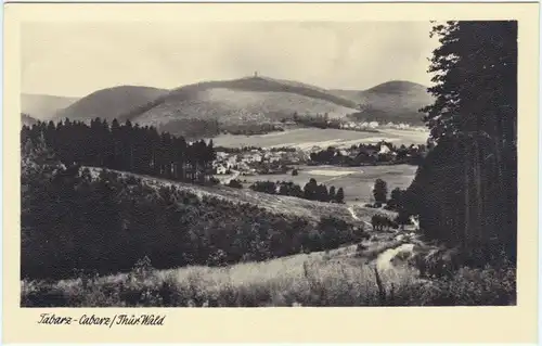 Cabarz-Tabarz/Thüringer Wald Panorama 1954