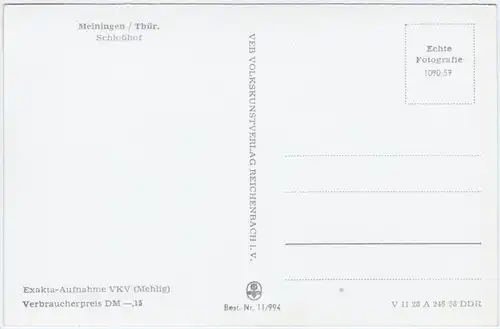 Meiningen Schlosshof 1958