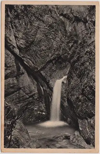 Almbachklamm-Marktschellenberg Wasserfall im Almbachklamm 1923