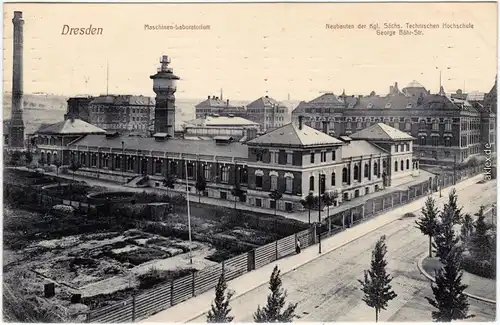 Südvorstadt Dresden  Maschinen Laboratorium George Bähr Strasse TU Dresden 1910