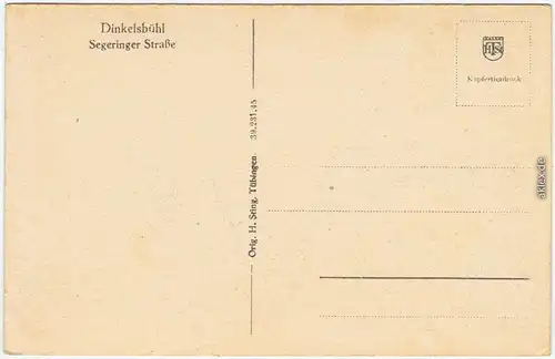 Dinkelsbühl Segeringer Straße 1928