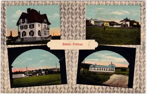 Böhmisch Trübau Česká Třebová  4 Bild: Gasthaus und Ansichten 1914