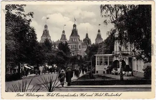 Bad Wildungen Hotel Europäischer Hof und Hotel Fürstenhof 1933