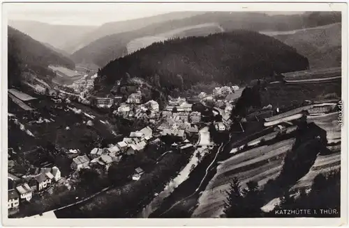 Katzhütte (Schwarzatal) Blick auf die Stadt 1933