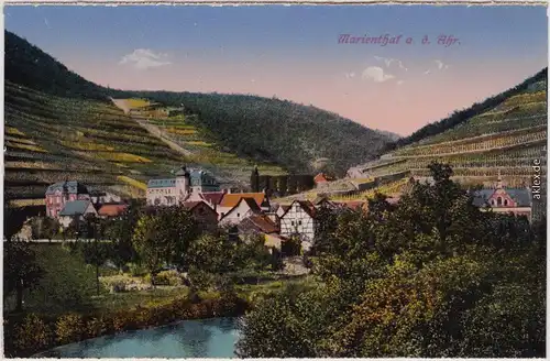 Marienthal (Ahr)-Bad Neuenahr-Ahrweiler Blick auf die Stadt 1914