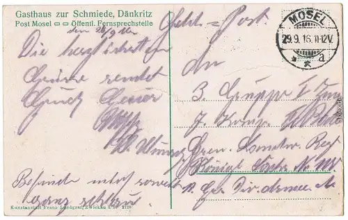 Dänkritz-Neukirchen (Pleiße) bei Mosel 1916
