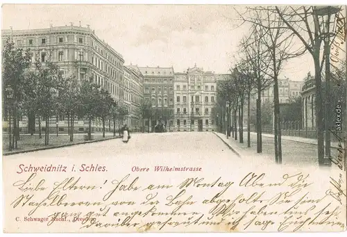 Schweidnitz Świdnica Obere Wilhelmstraße 1902
