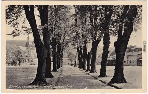 Olbernhau Park am Hotel Gerichtsschänke 1940