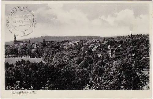 Königsbrück Kinspork Blick über die Stadt 1938