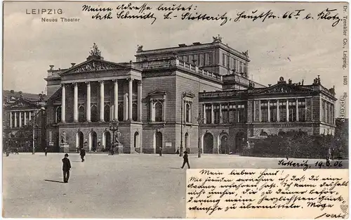 Leipzig Partie am Neuen Theater 1906