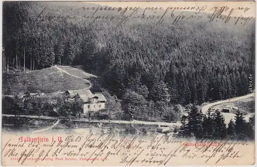 Falkenstein (Vogtland) Partie an der Göltschtalmühle 1905