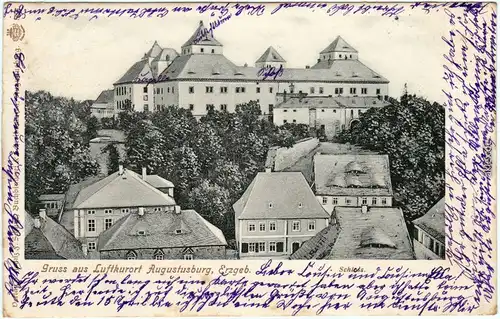 Augustusburg Stadt und Schloss 1902