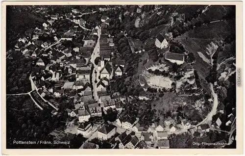 Pottenstein Fliegeraufnahme 1955