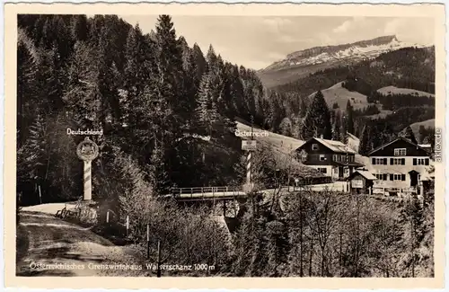 Riezlern-Mittelberg Österreichisches Grenzwirtshaus Walserschanz 1936