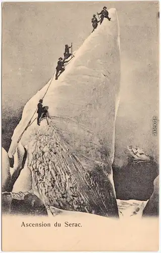 Chamonix Besteigung des Gipfels Ascension du Serac 1912