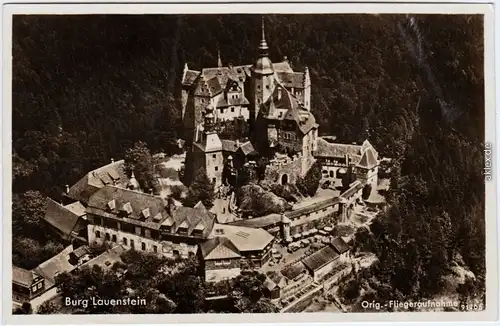 Lauenstein-Ludwigsstadt Luftbild Burg Lauenstein 1932 