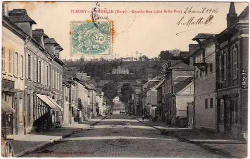 Fleury-sur-Andelle Grande-Rue (côté Belle-Vue) 1906