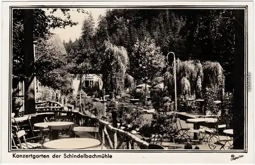 Ansichtskarte Marienberg im Erzgebirge Konzertgarten mit Schindelbachmühle 1935