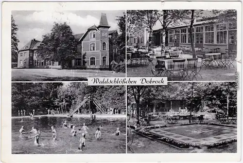 Dobrock-Wingst 4 Bild: Waldschlößchen: Restaurant und Schwimmbad 1956