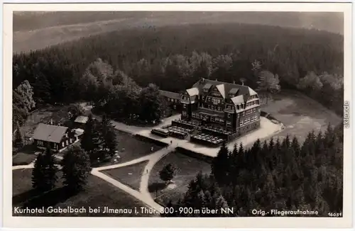 Ilmenau Kurhotel Gabelbach - Luftbild 1934