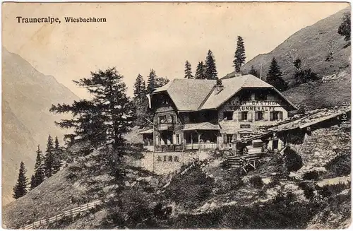 Fusch an der Großglocknerstraße  Trauneralpe, Wiesbachhorn 1907