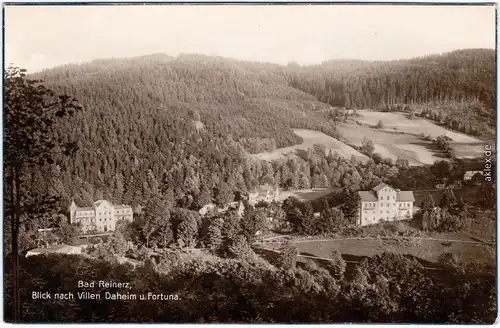 Bad Reinerz Duszniki-Zdrój Blick nach Villen Daheim und Fortuna 1928