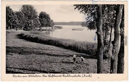 Zechlinerhütte-Rheinsberg Partie am Schlabornsee 1955