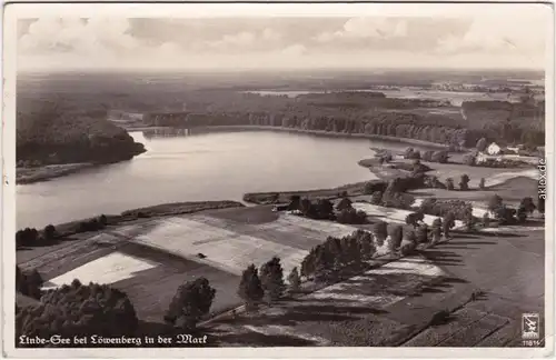 Löwenberg (Mark) Luftbild - Linde See 1936
